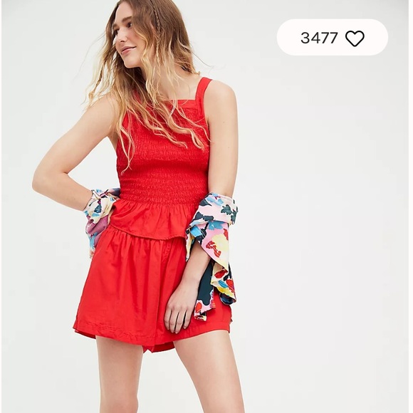 SOLD Free People Fez Set in Red Tulip size XS - Picture 3 of 13